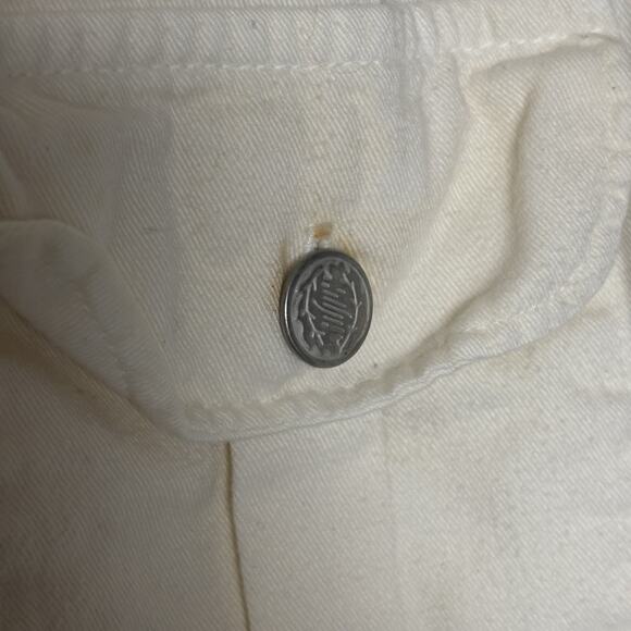 Vintage 90’s Women’s Pasta Camera Photographer Cream Vest Pockets Utility Medium - Picture 5 of 6